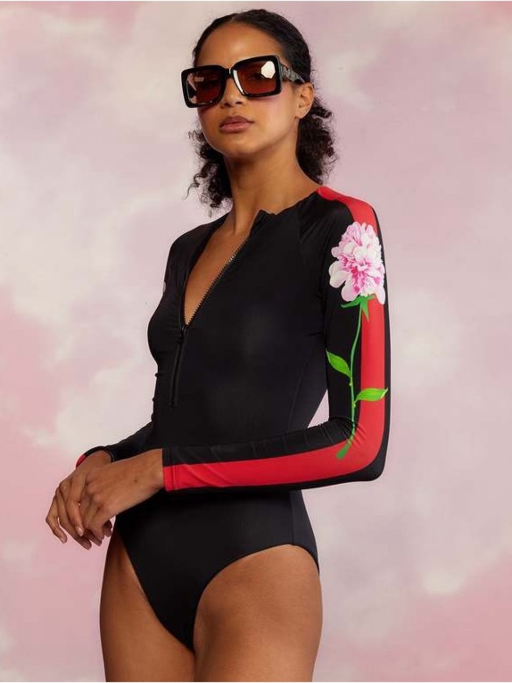 NWT Cynthia Rowley Floral Swimsuit XS